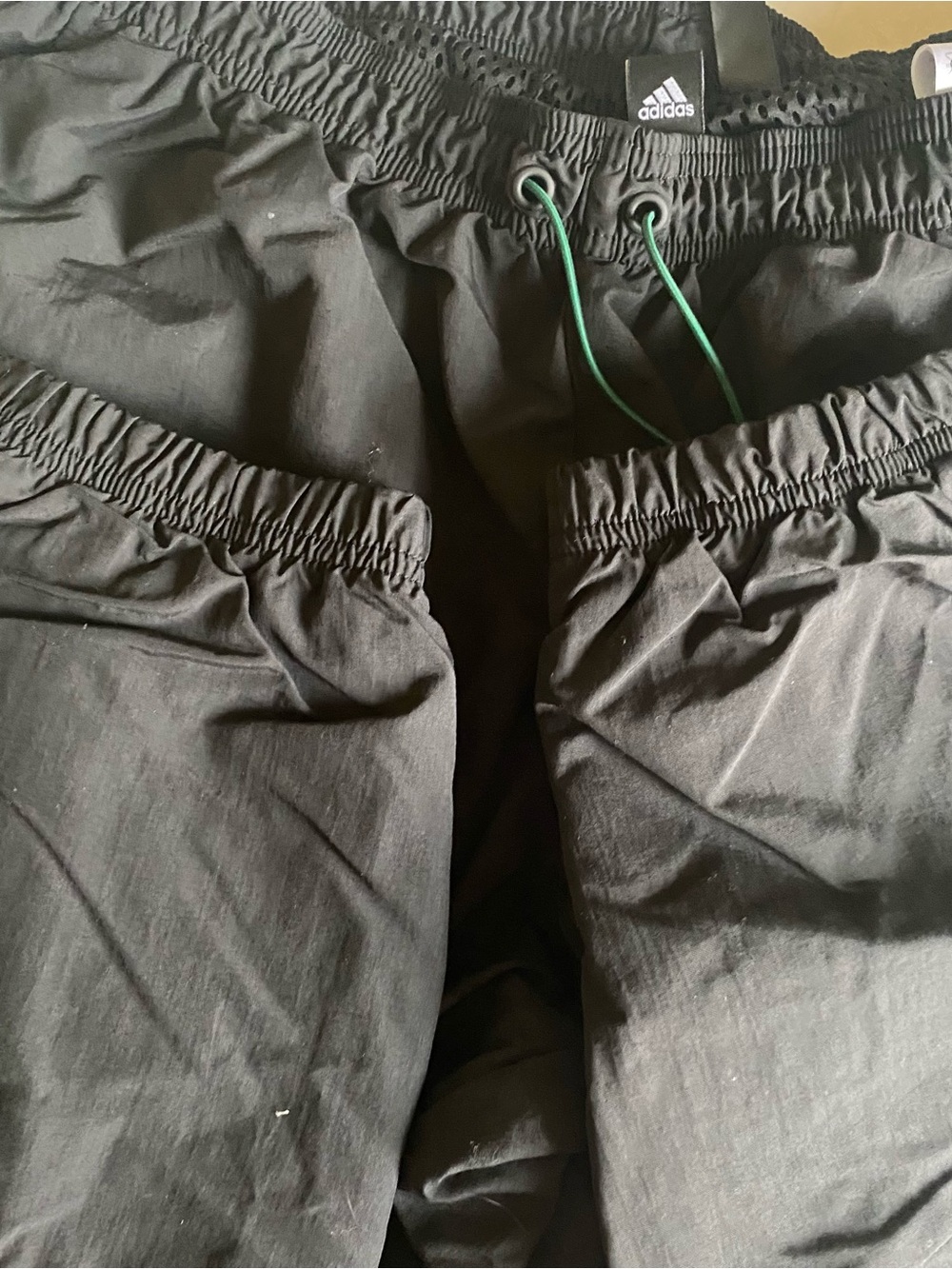 Adidas PrimeGreen Athletic Cuffed Joggers with Green Drawcord and 2 Side Pockets - Picture 4 of 6